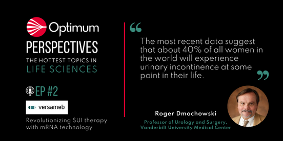 “The most recent data suggest that about 40% of all women in the world will experience urinary incontinence at some point in their life.” – Roger Dmochowksi, Professor of Urology and Surgery, Vanderbilt University Medical Center 